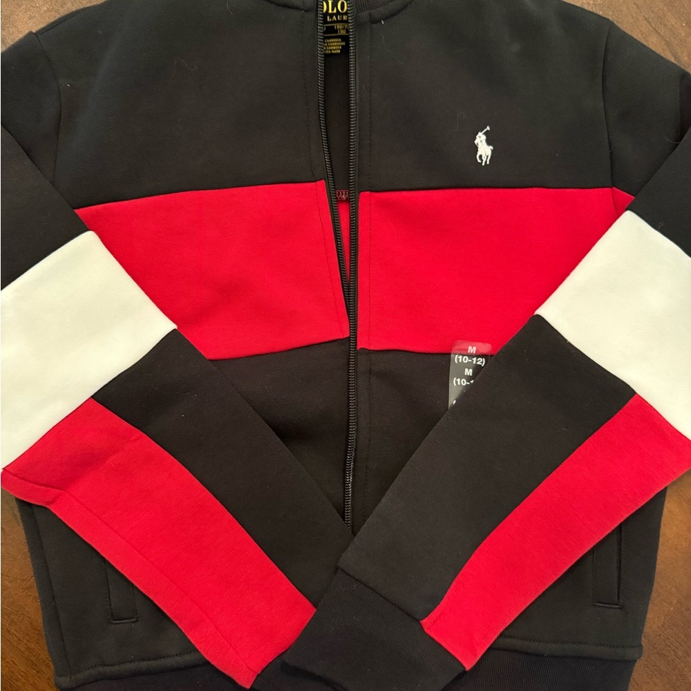 Polo by Ralph Lauren Kids Black and Red Hoodie